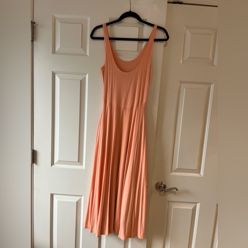 Athleta Santorini mode dress in cactus peach. Size Small tall - Picture 7 of 8